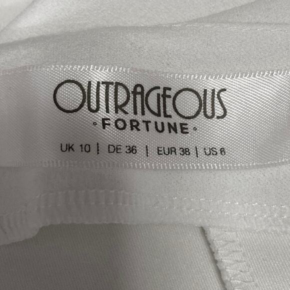 Outrageous Fortune White Double Breasted Blazer Wrap Long Sleeve Tuxedo Dress 6 - Picture 4 of 5